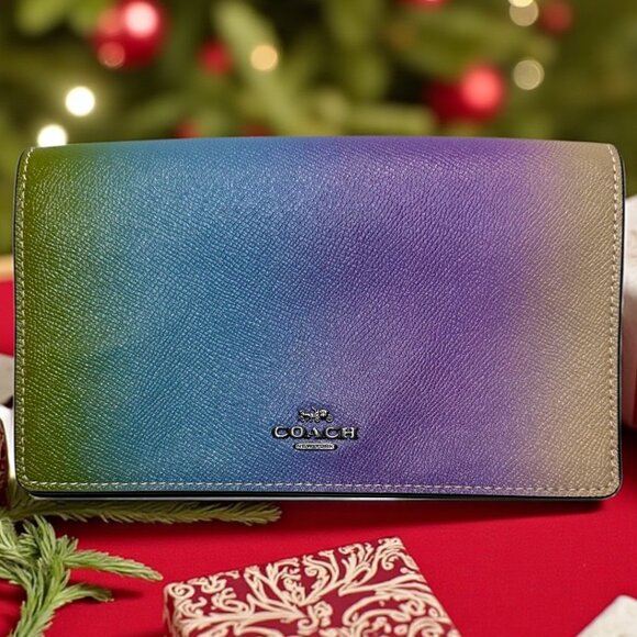 COACH OMBRE HAYDEN FOLDOVER CROSSBODY CLUTCH - Picture 1 of 8